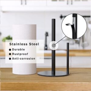 paper towel holder black kitchen roll holder